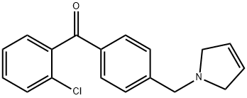 (2-氯苯基)(4-((2,5-二氢-1H-吡咯-1-基)甲基)苯基)甲酮 结构式