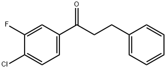 4'-CHLORO-3'-FLUORO-3-PHENYLPROPIOPHENONE 结构式