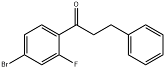 4'-BROMO-2'-FLUORO-3-PHENYLPROPIOPHENONE 结构式
