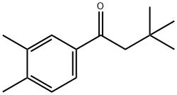 1-(3,4-二甲基苯基)-3,3-二甲基丁-1-酮 结构式