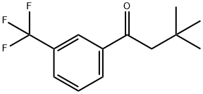 3,3-DIMETHYL-3'-TRIFLUOROMETHYLBUTYROPHENONE 结构式