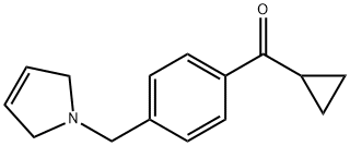 环丙基(4-((2,5-二氢-1H-吡咯-1-基)甲基)苯基)甲酮 结构式