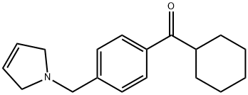 CYCLOHEXYL 4-(3-PYRROLINOMETHYL)PHENYL KETONE 结构式