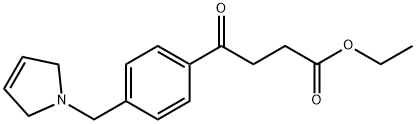 ETHYL 4-OXO-4-[4-(3-PYRROLINOMETHYL)PHENYL]BUTYRATE 结构式