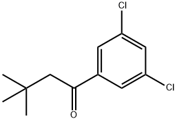 3',5'-DICHLORO-3,3-DIMETHYLBUTYROPHENONE 结构式