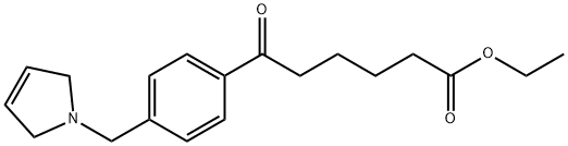 6-(4-((2,5-二氢-1H-吡咯-1-基)甲基)苯基)-6-氧代己酸乙酯 结构式