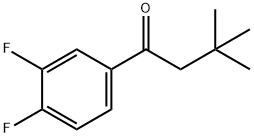 3',4'-DIFLUORO-3,3-DIMETHYLBUTYROPHENONE 结构式