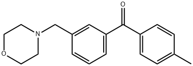 (3-(吗啉甲基)苯基)(对甲苯基)甲酮 结构式