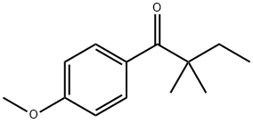 1-(4-甲氧基苯基)-2,2-二甲基丁-1-酮 结构式