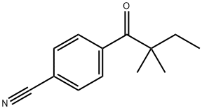 4-(2,2-二甲基丁酰基)苯甲腈 结构式