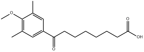 8-(3,5-DIMETHYL-4-METHOXYPHENYL)-8-OXOOCTANOIC ACID 结构式