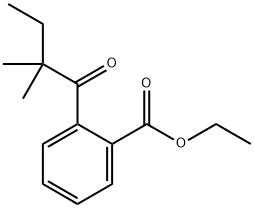 2-(2,2-二甲基丁酰基)苯甲酸乙酯 结构式
