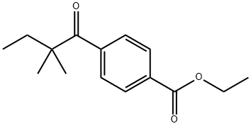 4'-CARBOETHOXY-2,2-DIMETHYLBUTYROPHENONE 结构式