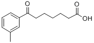 7-(3-METHYLPHENYL)-7-OXOHEPTANOIC ACID 结构式