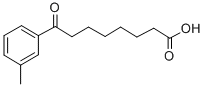 8-(3-METHYLPHENYL)-8-OXOOCTANOIC ACID 结构式