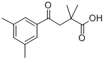 2,2-DIMETHYL-4-(3,5-DIMETHYLPHENYL)-4-OXOBUTYRIC ACID 结构式