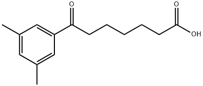 7-(3,5-DIMETHYLPHENYL)-7-OXOHEPTANOIC ACID 结构式