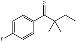 1-(4-氟苯基)-2,2-二甲基丁-1-酮 结构式