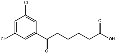 6-(3,5-二氯苯基)-6-氧代己酸 结构式