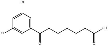 7-(3,5-DICHLOROPHENYL)-7-OXOHEPTANOIC ACID 结构式