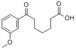 7-(3-METHOXYPHENYL)-7-OXOHEPTANOIC ACID 结构式