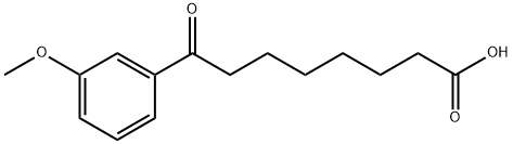 8-(3-甲氧基苯基)-8-氧代辛酸 结构式