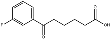6-(3-氟苯基)-6-氧代己酸 结构式
