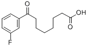 8-(3-FLUOROPHENYL)-8-OXOOCTANOIC ACID 结构式