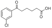 6-(3-CHLOROPHENYL)-6-OXOHEXANOIC ACID 结构式