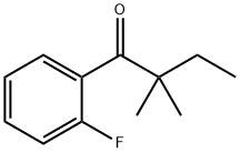 2,2-DIMETHYL-2'-FLUOROBUTYROPHENONE 结构式