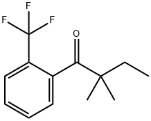 2,2-DIMETHYL-2'-TRIFLUOROMETHYLBUTYROPHENONE 结构式