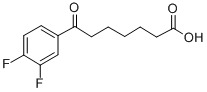 7-(3,4-二氟苯基)-7-氧代庚酸 结构式