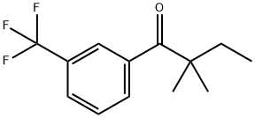 2,2-DIMETHYL-3'-TRIFLUOROMETHYLBUTYROPHENONE 结构式