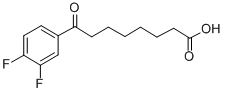 8-(3,4-DIFLUOROPHENYL)-8-OXOOCTANOIC ACID 结构式