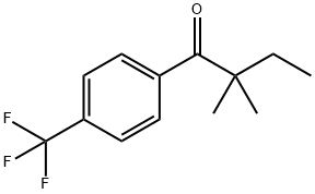 2,2-DIMETHYL-4'-TRIFLUOROMETHYLBUTYROPHENONE 结构式