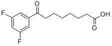 8-(3,5-DIFLUOROPHENYL)-8-OXOOCTANOIC ACID 结构式