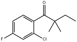 2'-CHLORO-2,2-DIMETHYL-4'-FLUOROBUTYROPHENONE 结构式