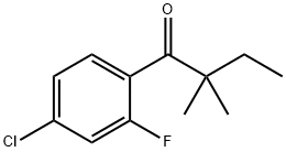 4'-CHLORO-2,2-DIMETHYL-2'-FLUOROBUTYROPHENONE 结构式