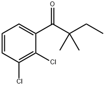 1-(2,3-二氯苯基)-2,2-二甲基丁烷-1-酮 结构式