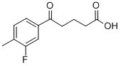 5-(3-FLUORO-4-METHYLPHENYL)-5-OXOVALERIC ACID 结构式