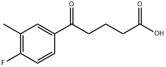 5-(4-FLUORO-3-METHYLPHENYL)-5-OXOVALERIC ACID 结构式