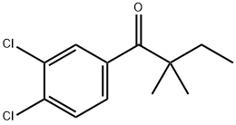 3',4'-DICHLORO-2,2-DIMETHYLBUTYROPHENONE 结构式