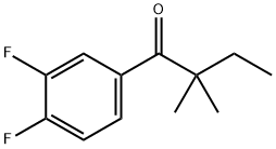 3',4'-DIFLUORO-2,2-DIMETHYLBUTYROPHENONE 结构式