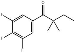 2,2-DIMETHYL-3',4',5'-TRIFLUOROBUTYROPHENONE 结构式