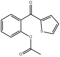 2-(2-ACETOXYBENZOYL) THIOPHENE 结构式