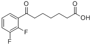 7-(2,3-DIFLUOROPHENYL)-7-OXOHEPTANOIC ACID 结构式