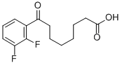 8-(2,3-DIFLUOROPHENYL)-8-OXOOCTANOIC ACID 结构式