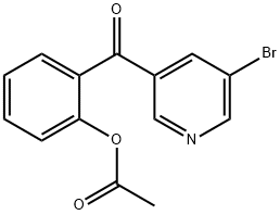 2-(5-溴烟酰基)苯乙酸酯 结构式