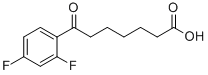 7-(2,4-DIFLUOROPHENYL)-7-OXOHEPTANOIC ACID 结构式