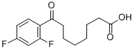 8-(2,4-DIFLUOROPHENYL)-8-OXOOCTANOIC ACID 结构式